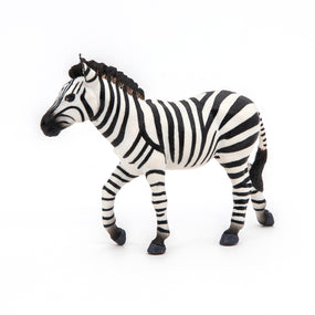 Figurine Zèbre mâle Papo en PVC, thème savane, Collection Animaux sauvages, jouet éducatif idéal pour enfants et collectionneurs