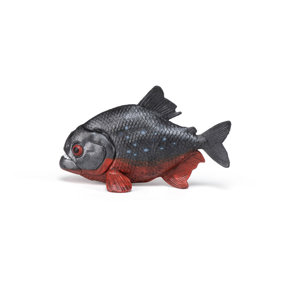 Piranha Papo en PVC, Collection Animaux sauvages, jouet éducatif idéal pour enfants et collectionneurs
