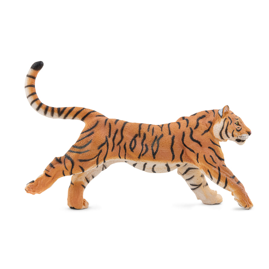 Figurine Tigre courant Papo en PVC, thème félins, Collection Animaux sauvages, jouet éducatif idéal pour enfants et collectionneurs