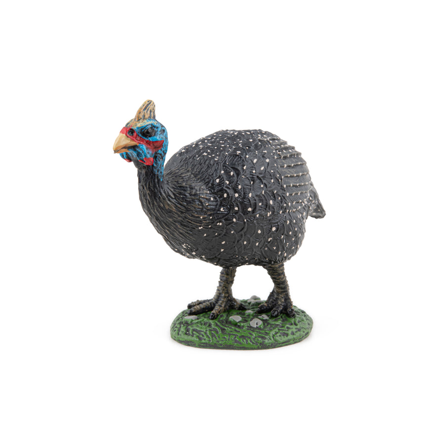 Figurine Pintade Papo en PVC, thème basse-cour, Collection Vie à la ferme, jouet éducatif idéal pour enfants et collectionneurs