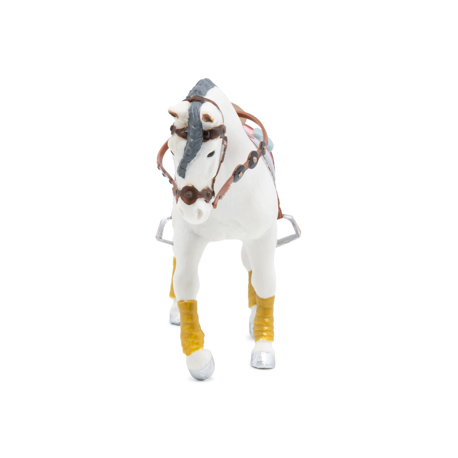 Figurine Cheval tressé Papo en PVC, Collection chevaux, jouet éducatif idéal pour enfants et collectionneurs