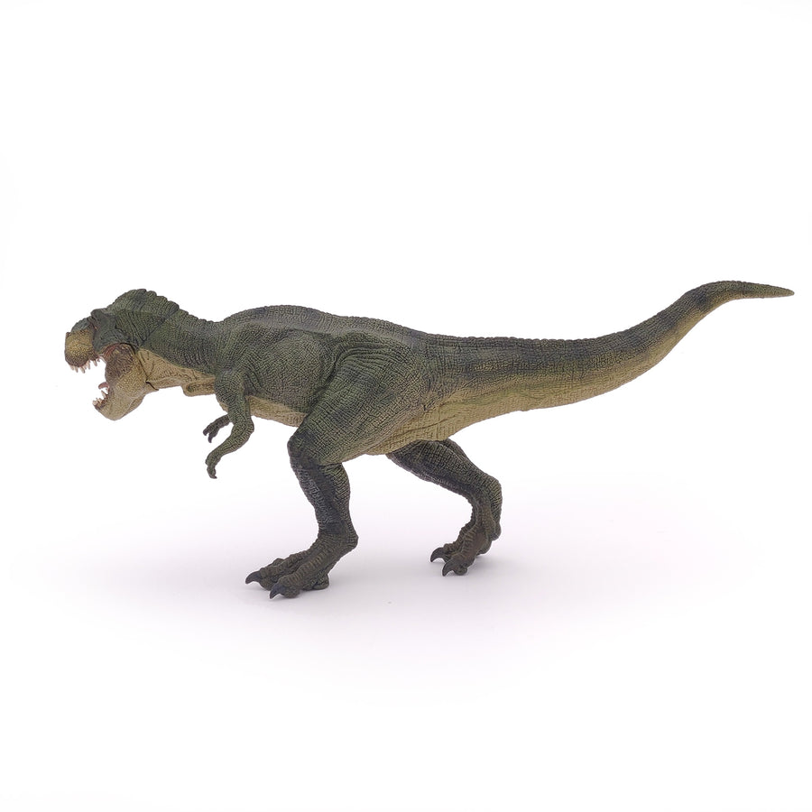 T-Rex courant vert Papo en PVC, Collection Dinosaures, jouet éducatif idéal pour enfants et collectionneurs